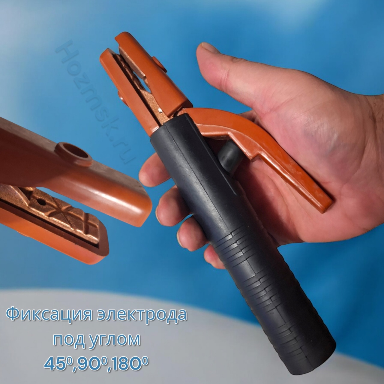 электродержатель 500 a, латунь, 45/90/180⁰, рукоять термопластик, эконом, &quot;maximum&quot; mx 06164 оптом