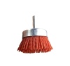 Щетка для дрели чашечная нейлоновая 75 мм, 3", со шпилькой, "MAXIMUM" MX 18273 оптом