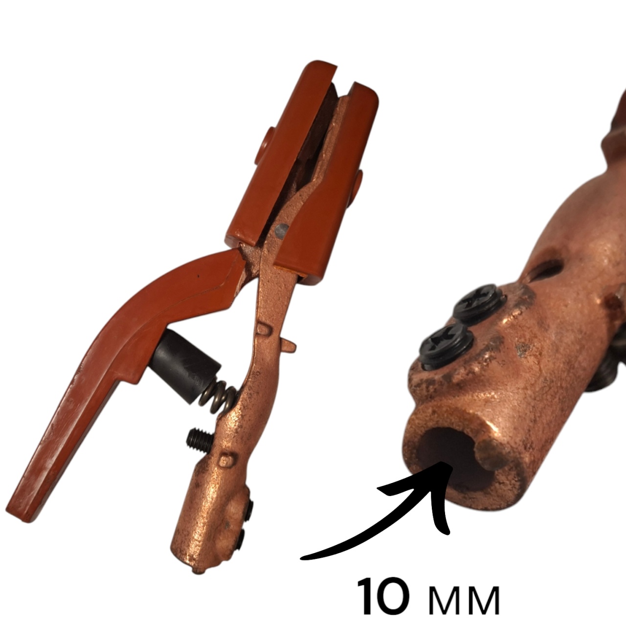 электродержатель 500 a, латунь, 45/90/180⁰, рукоять термопластик, эконом, &quot;maximum&quot; mx 06164 оптом